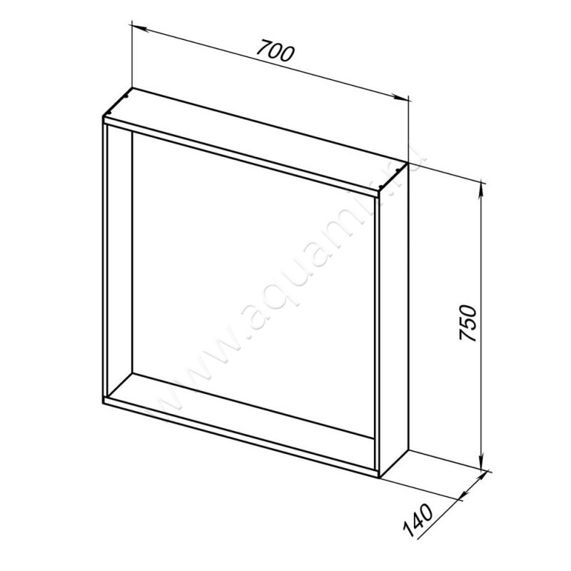 Зеркало с подсветкой Allen Brau Reality 1.32017.03 размеры