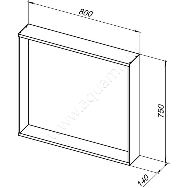 Зеркало с подсветкой Allen Brau Reality 1.32018.03 размеры