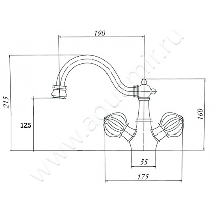 Смеситель для биде Migliore Olivia 19003 размеры