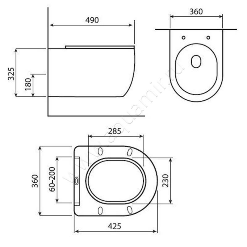 Крышка-сиденье Allen Brau Fantasy 4.11005.MT размеры
