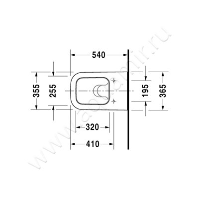 Унитаз подвесной Duravit HAPPY D.2 2221090000 + 0064590000 размеры