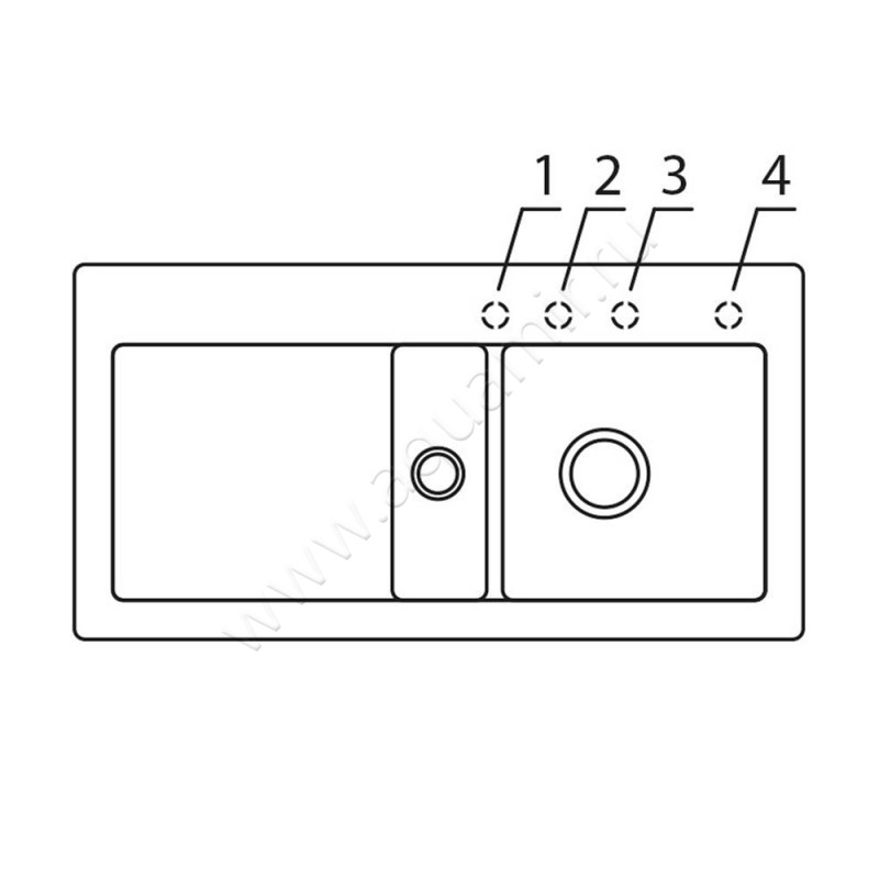 Кухонная мойка Villeroy & Boch Subway 671201J0 размеры