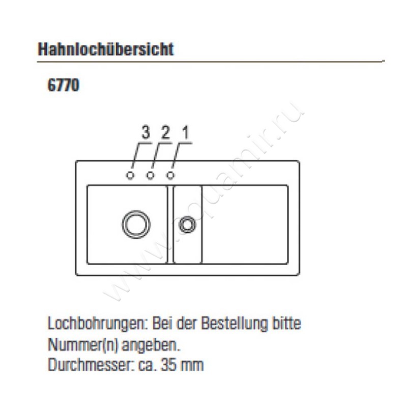 Кухонная мойка Villeroy & Boch Subway 677001KR размеры