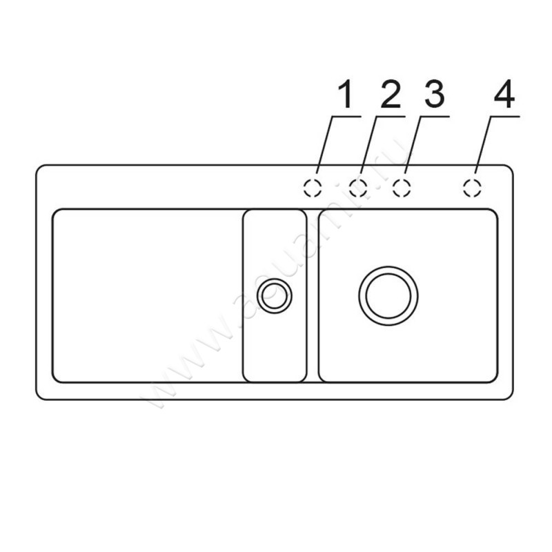 Кухонная мойка Villeroy & Boch Subway 67121FJ0 размеры