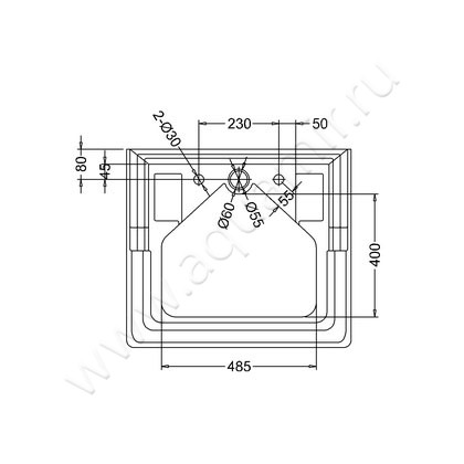 Раковина с пьедесталом Burlington Classic B14 + P6 размеры