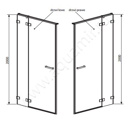 Душевая дверь в нишу Radaway Euphoria DWJ 383012-01L размеры