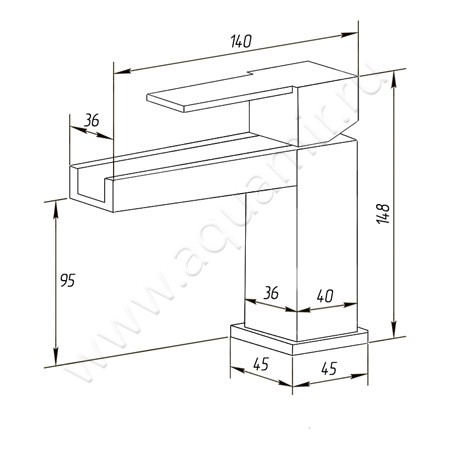 Смеситель для раковины Migliore Kvant 18781 размеры