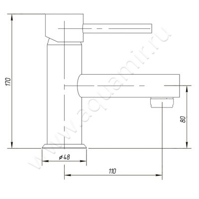 Смеситель для раковины Migliore Fortis 18660 размеры