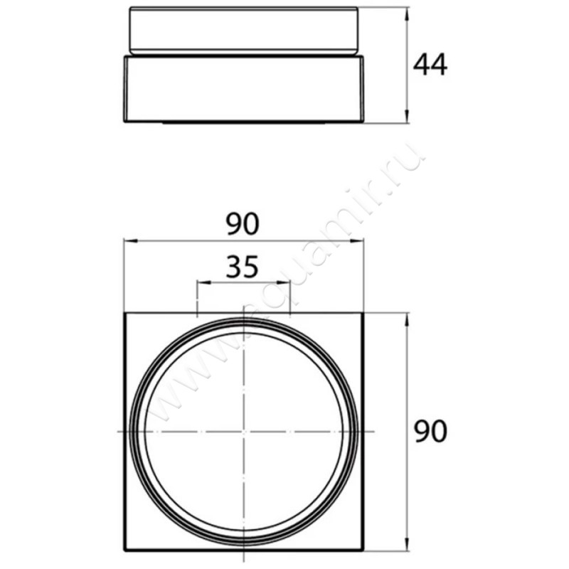 Мыльница подвесная Emco Liaison 183000101 размеры