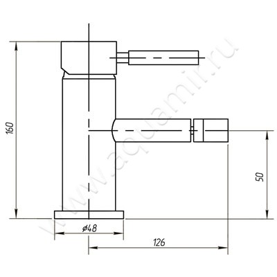 Смеситель для биде Migliore Fortis 18645 размеры