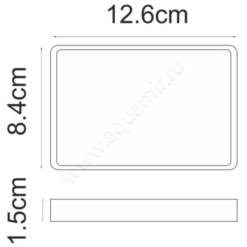 Мыльница настольная Wasserkraft Mosel K4529 размеры