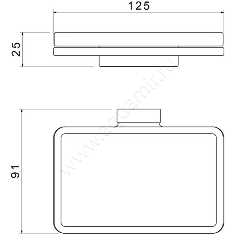 Мыльница подвесная Timo Torne 4302217 размеры
