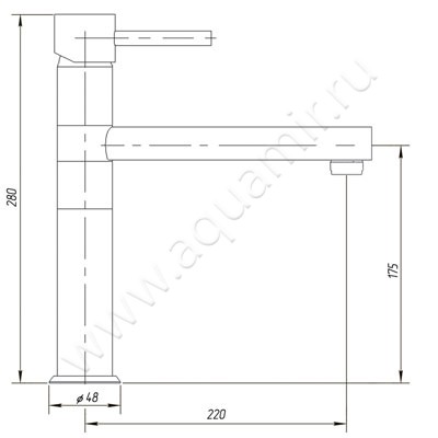 Смеситель для кухни Migliore Fortis ML.CUC-5182.CR размеры