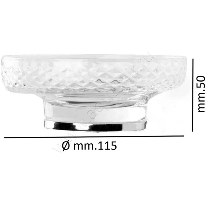 Мыльница настольная Boheme Aura 10251CR размеры