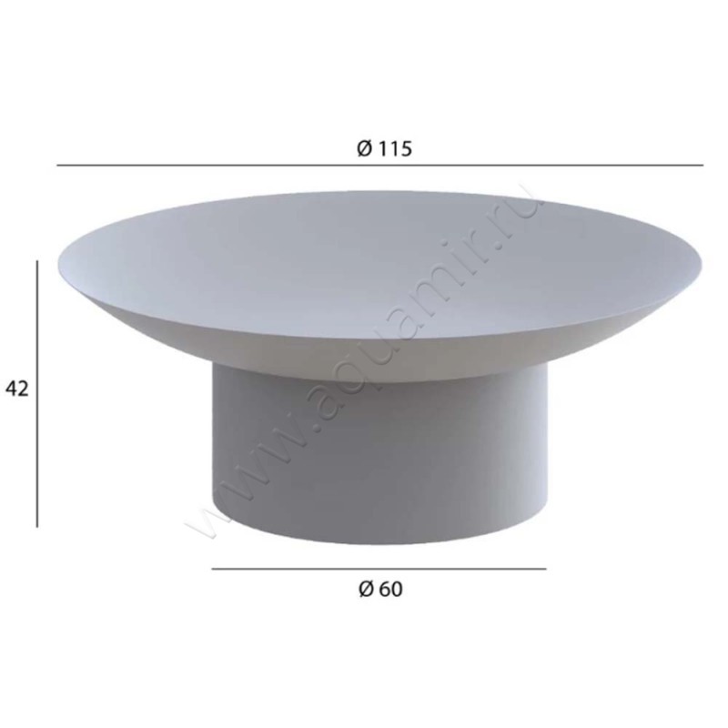 Мыльница настольная Boheme Uno 10981G размеры