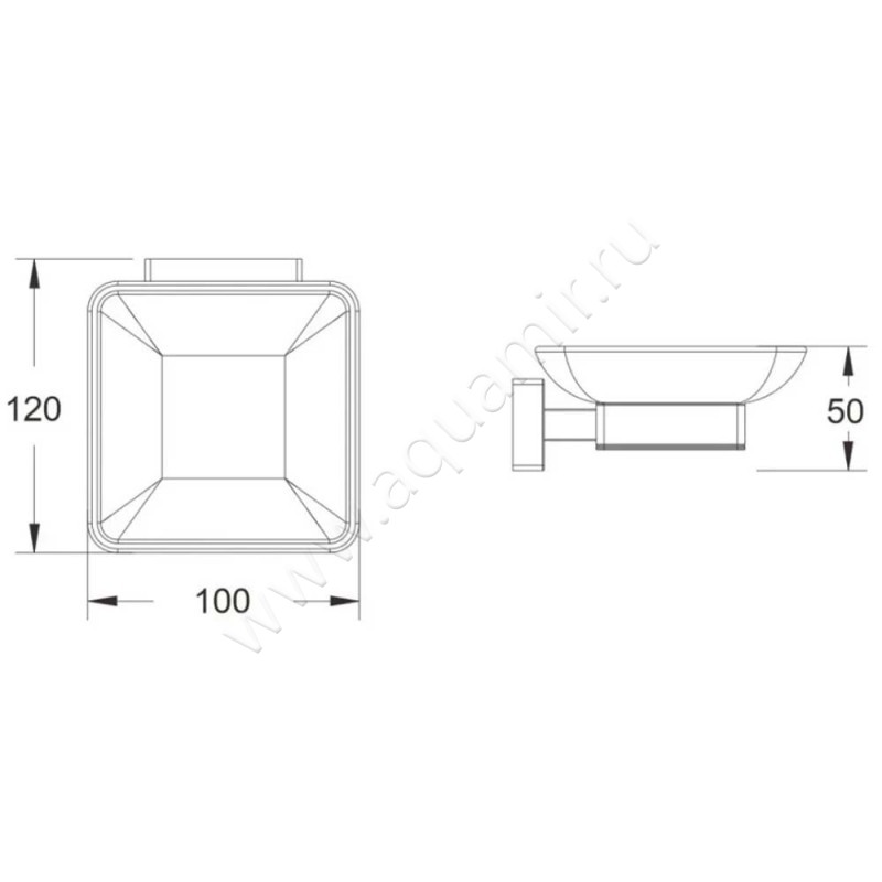 Мыльница подвесная Belz B902 B90202 размеры
