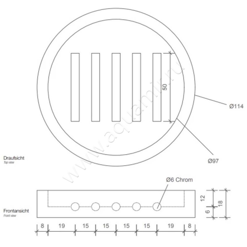 Мыльница настольная Decor Walther Stone 0972154 размеры