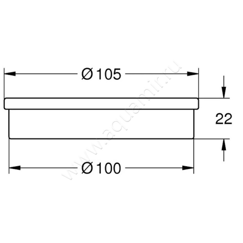 Мыльница настольная Grohe Atrio New 40256003 размеры