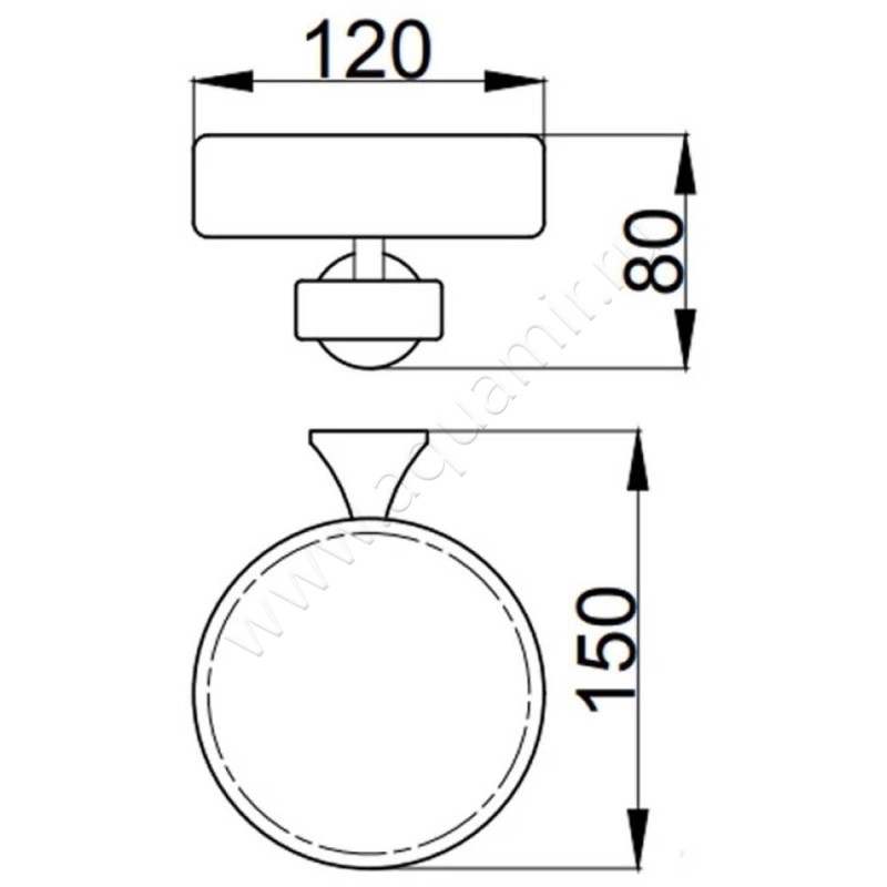 Мыльница подвесная Webert Opera OA500101560 размеры