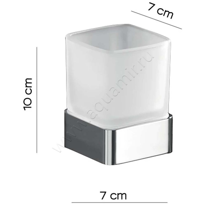 Стакан настольный Gedy Lounge 549813 размеры