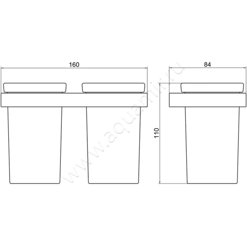 Стакан подвесной Timo Petruma 1523417 размеры
