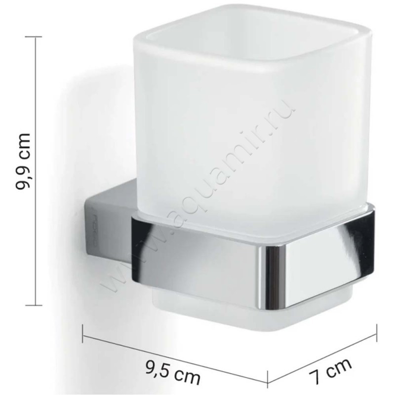 Стакан подвесной Gedy Lounge 541013 размеры