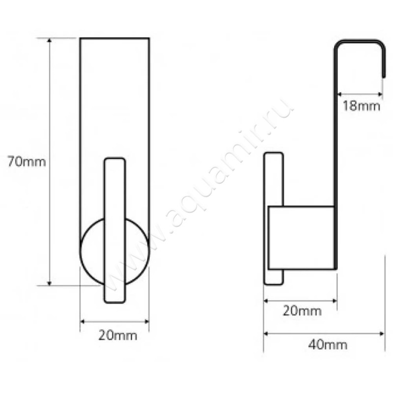 Крючок Bemeta Omega 104106152 размеры