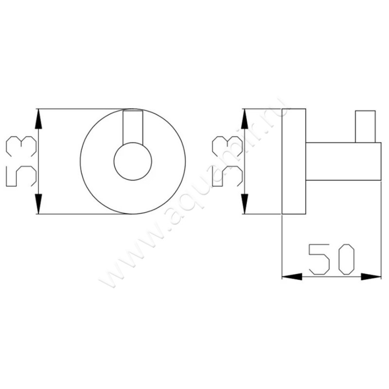 Крючок Rav Slezak Colorado COA0100 размеры