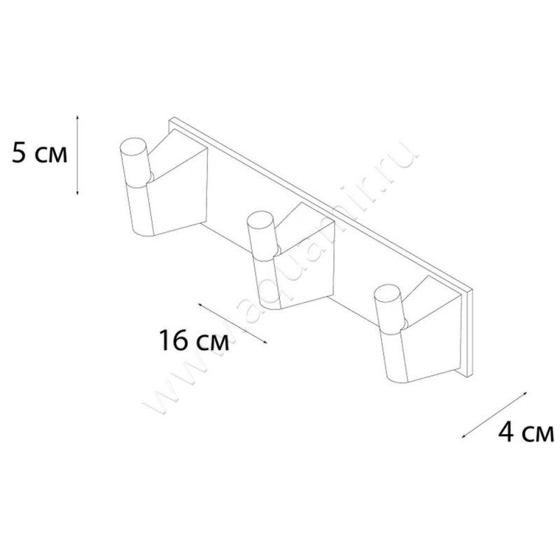 Крючок Fixsen Trend FX980053 размеры