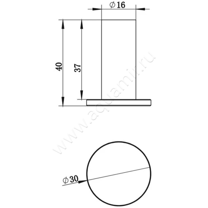 Крючок Whitecross Ergo ER2216NIB размеры