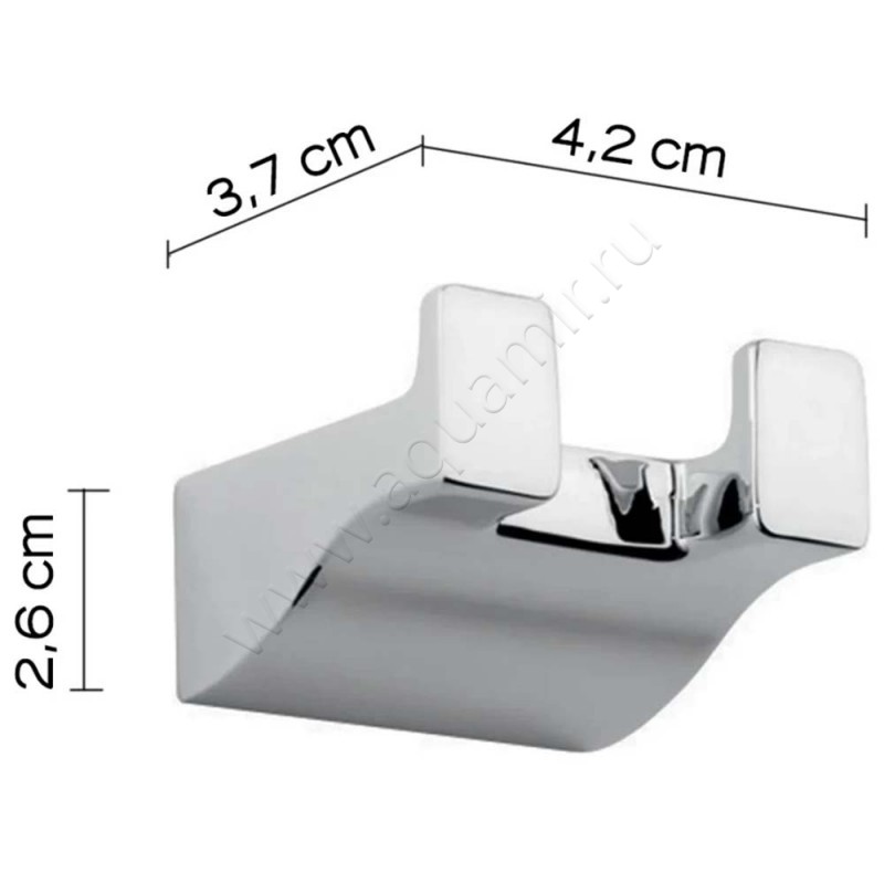 Крючок Gedy Glamour 572613 размеры