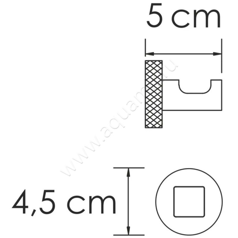 Крючок Wasserkraft Mosel K46623 размеры