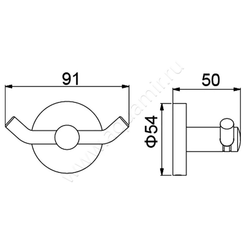 Крючок Timo Saona 1301200 размеры