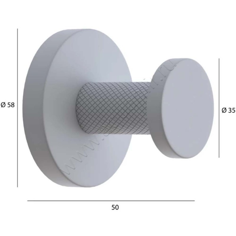 Крючок Boheme Uno 10976B размеры