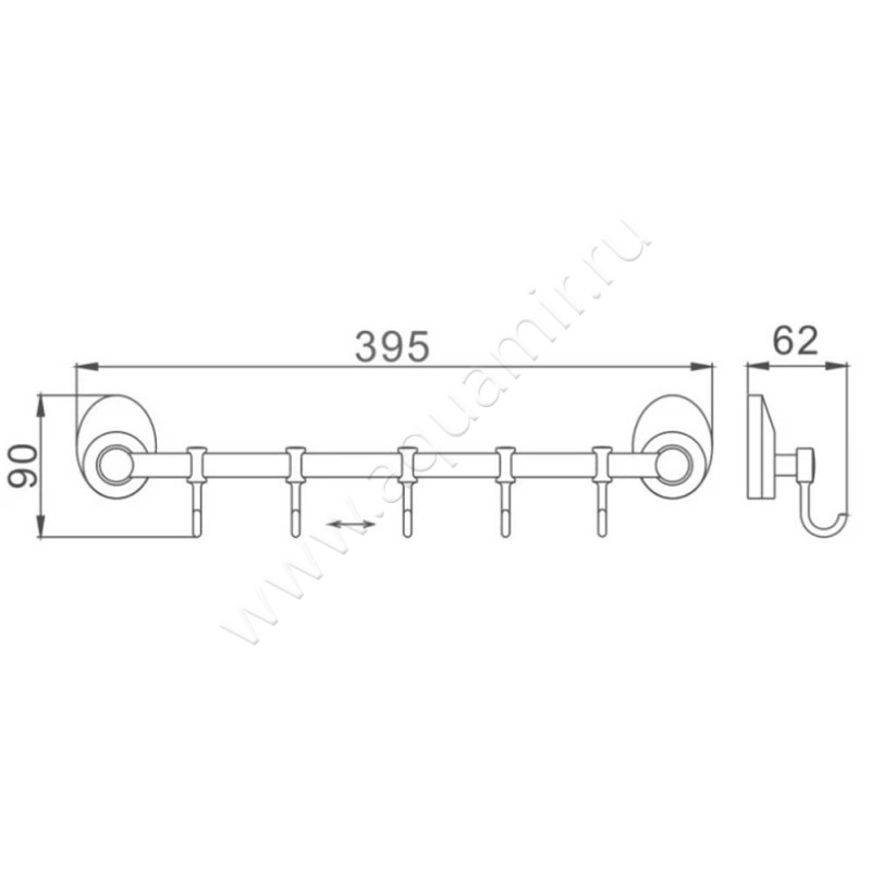 Крючок Haiba HB16 HB16155 размеры