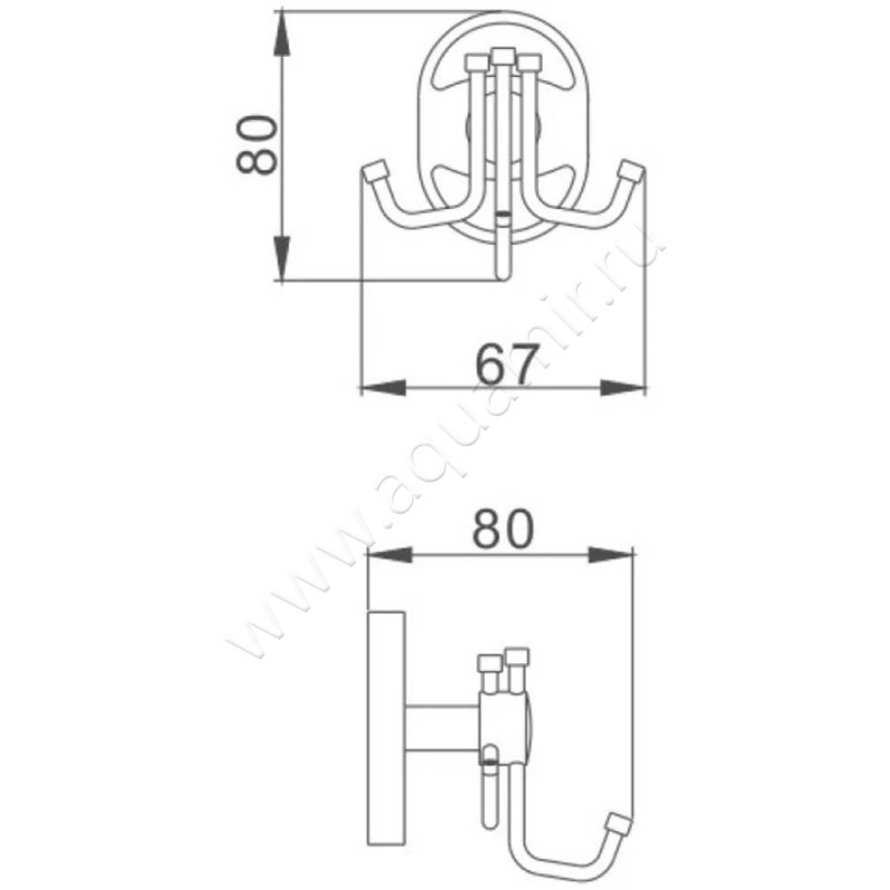 Крючок Haiba HB19 HB19053 размеры