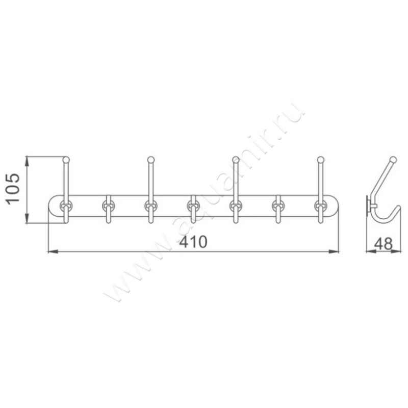 Крючок Haiba HB2017 размеры