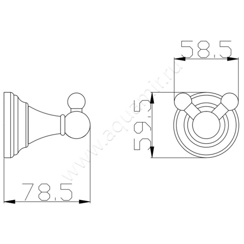 Крючок Rav Slezak Morava MKA0102SM размеры