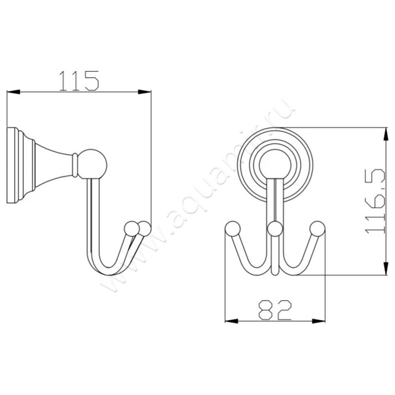 Крючок Rav Slezak Morava MKA0105 размеры