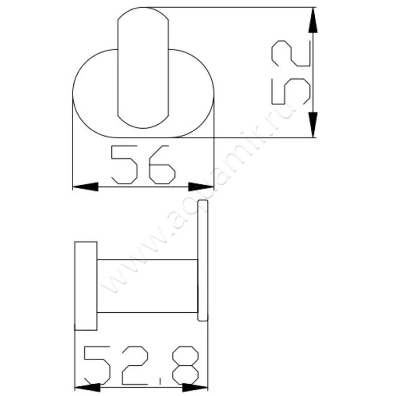 Крючок Rav Slezak Yukon YUA0100CMAT размеры
