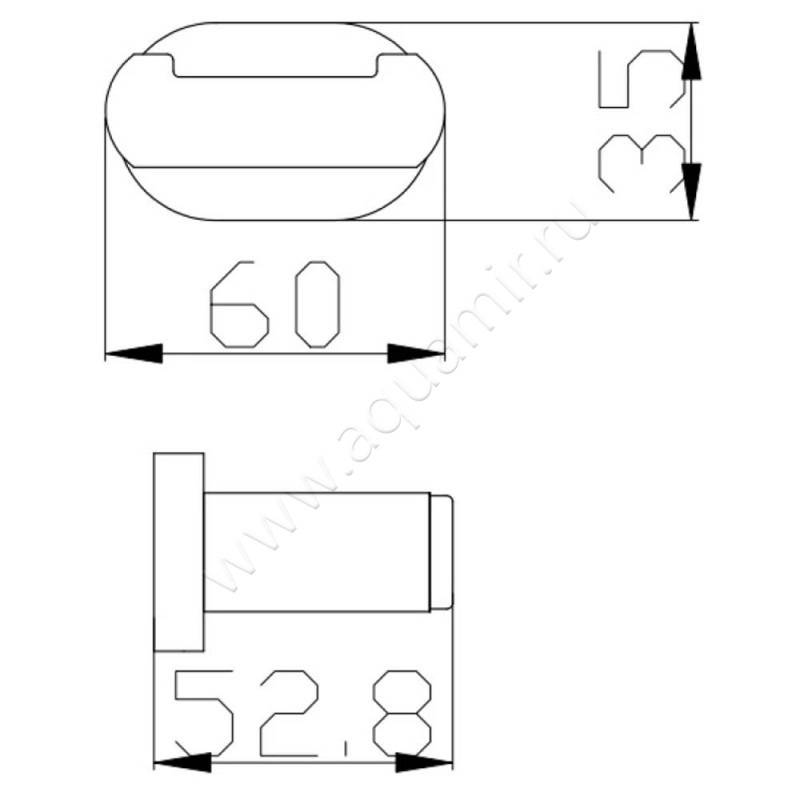 Крючок Rav Slezak Yukon YUA0102CMAT размеры