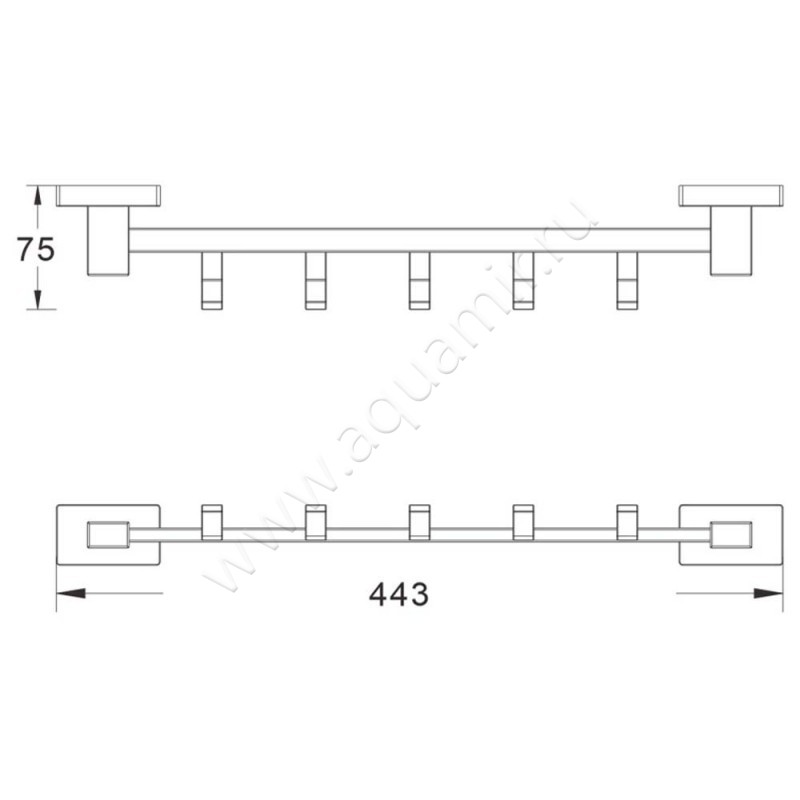 Крючок Shevanik SG56 SG5651H размеры