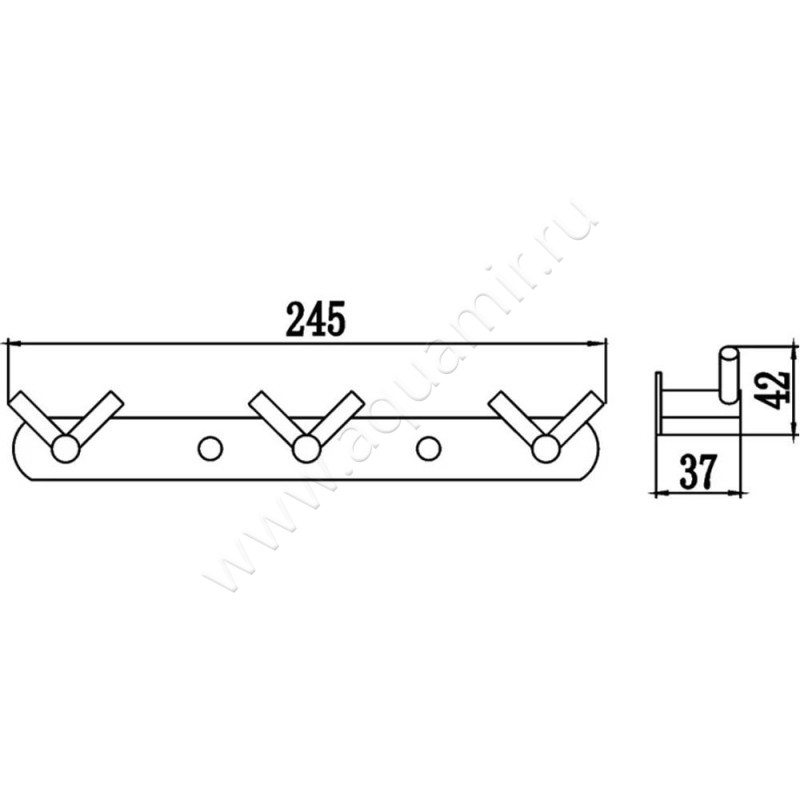 Крючок Savol S-007223H размеры