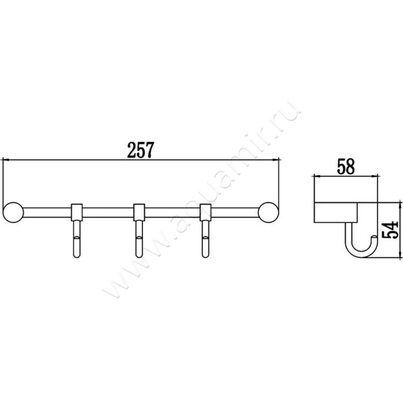 Крючок Savol S-006203 размеры