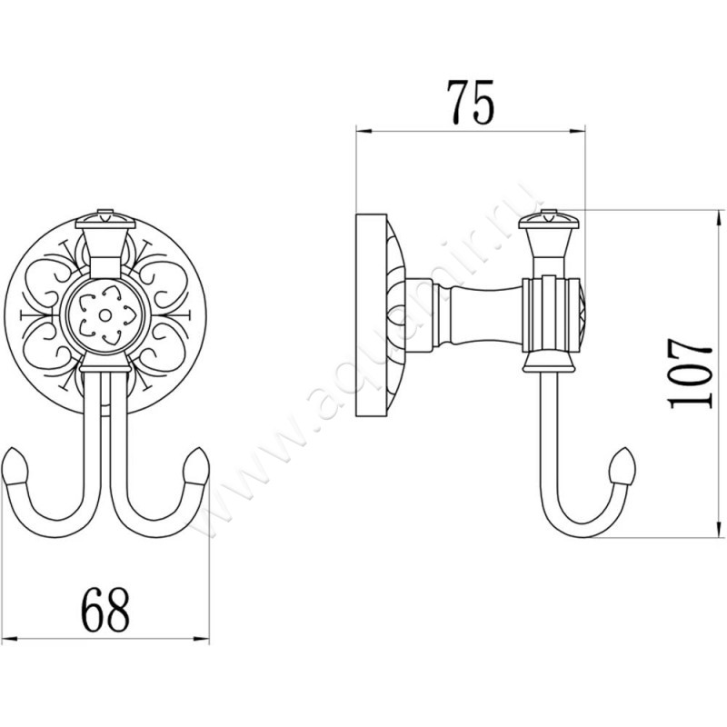 Крючок Savol 58 S-005854C размеры