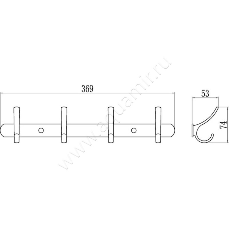 Крючок Savol S-004254 размеры
