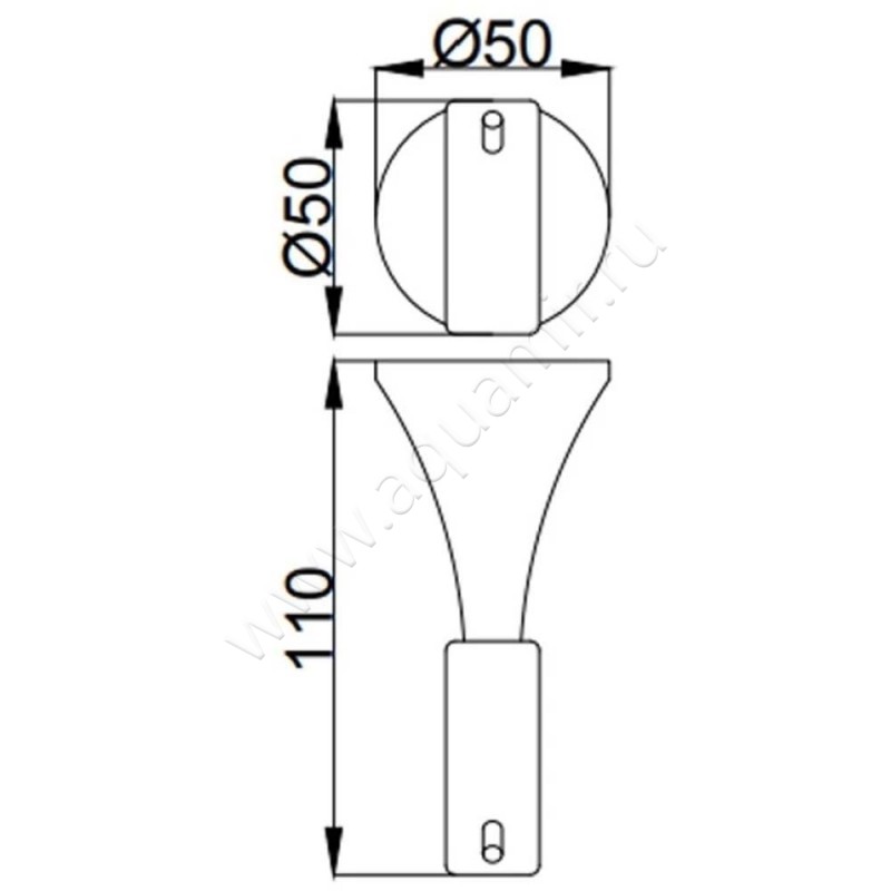 Крючок Webert Opera OA500401560 размеры