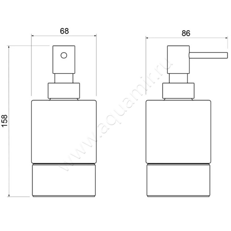 Дозатор Timo Saona 13239/03 размеры