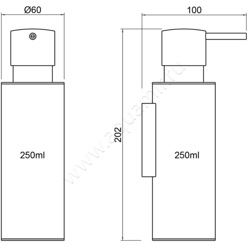 Дозатор Timo Saona 13339/03 размеры