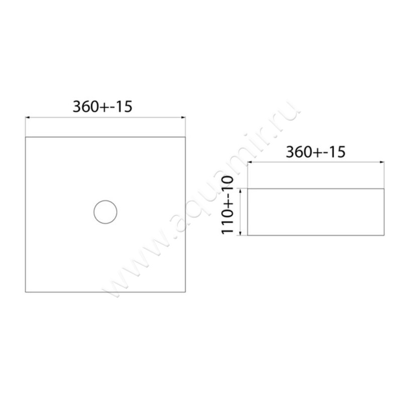 Раковина-чаша накладная Iddis Slide SLIBM01I27 размеры